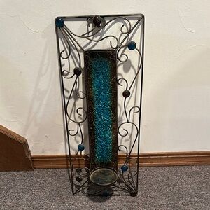 Gorgeous Blue Candle Holder